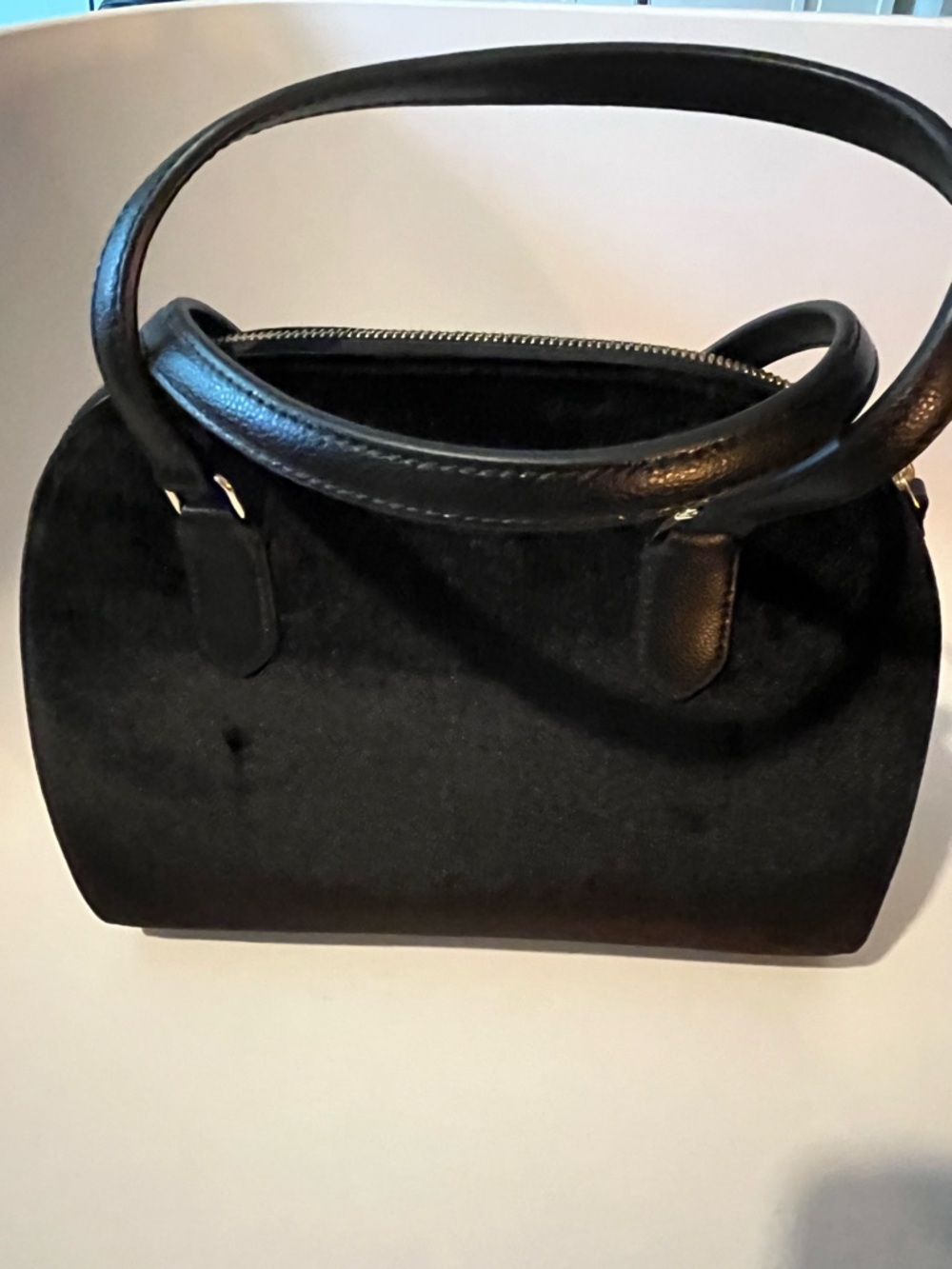 kate spade Black Pearl-Accent Velvet Satchel - Picture 6 of 7
